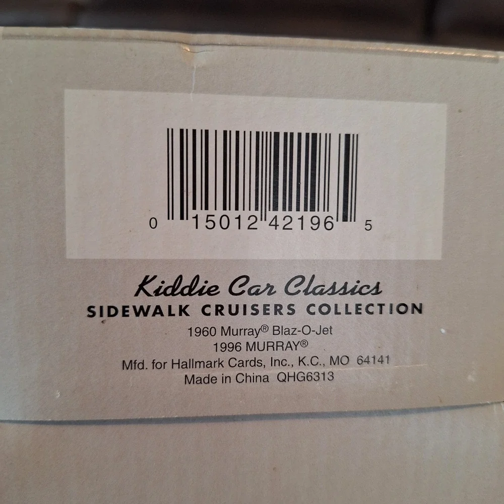NEW‎ 1996 Hallmark Kiddie Car Classics Sidewalk Cruisers 1960 Murray Blaz-O-Jet